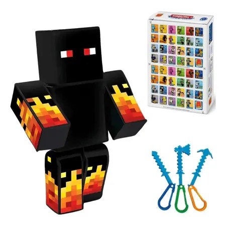 Boneco Minecraft Algazarra Athos 25cm