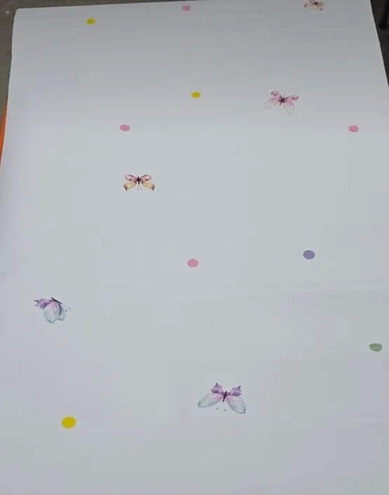 Papel de Parede Infantil Borboletinhas 500 m²