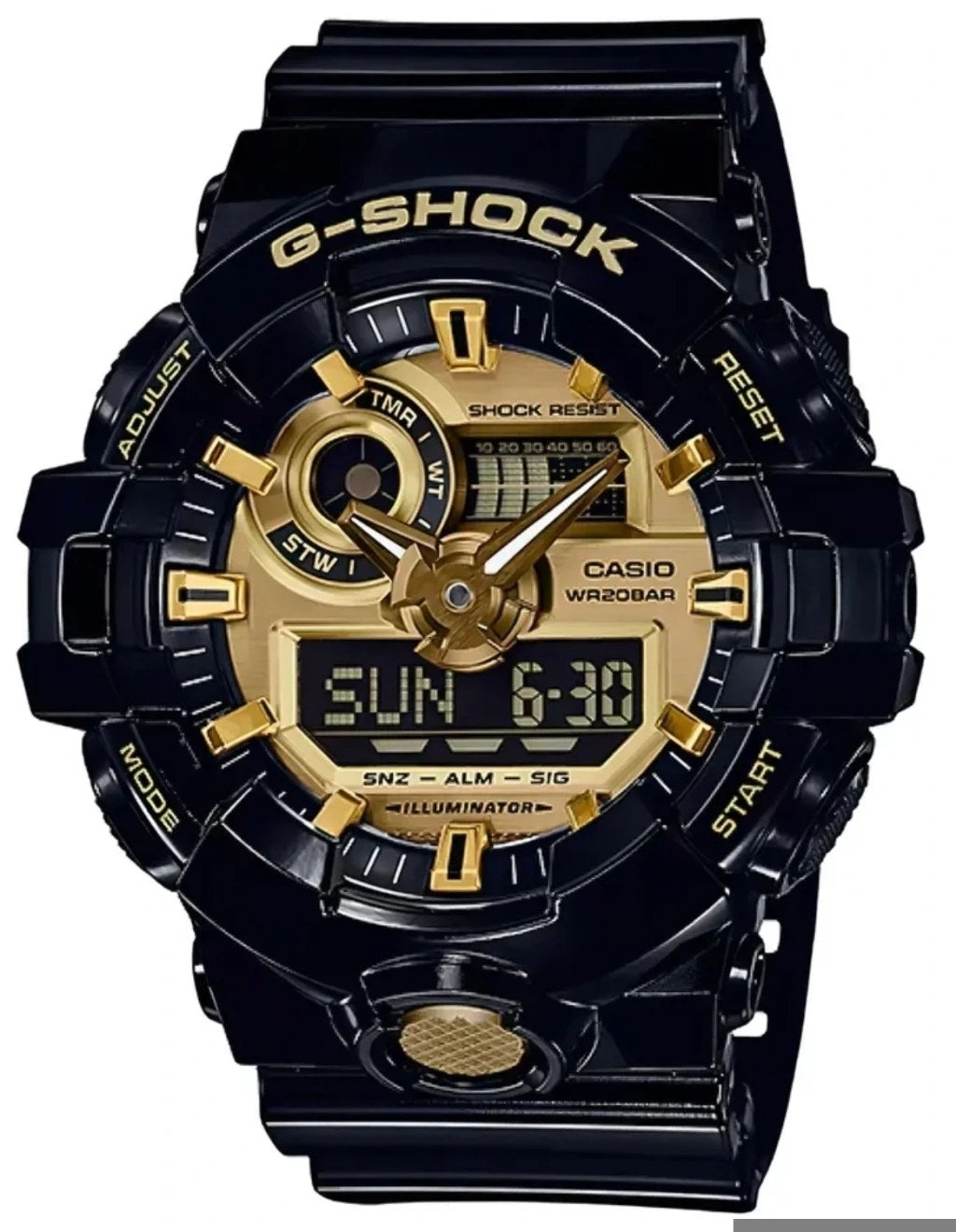 Relógio G-Shock GA710GB-1A Analógico-Digital