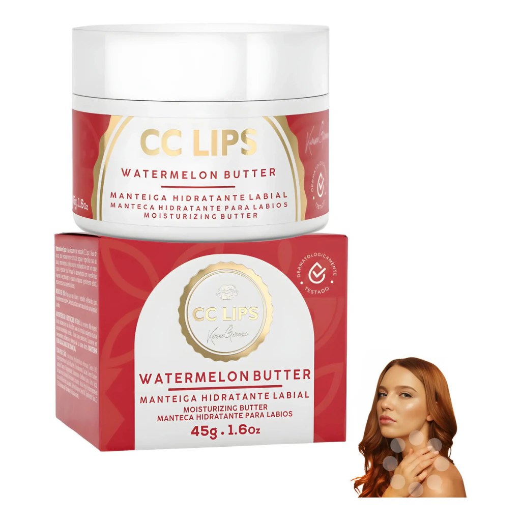 Manteiga Hidratante Labial CC Lips Watermelon Butter 45g