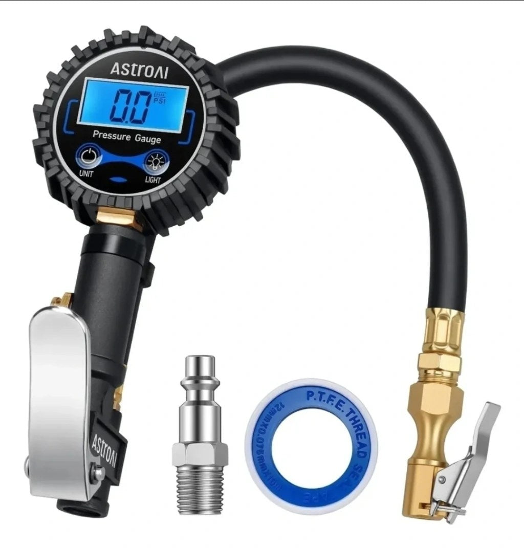 Calibrador Digital de Pneu AstroAI com Manômetro 250 PSI