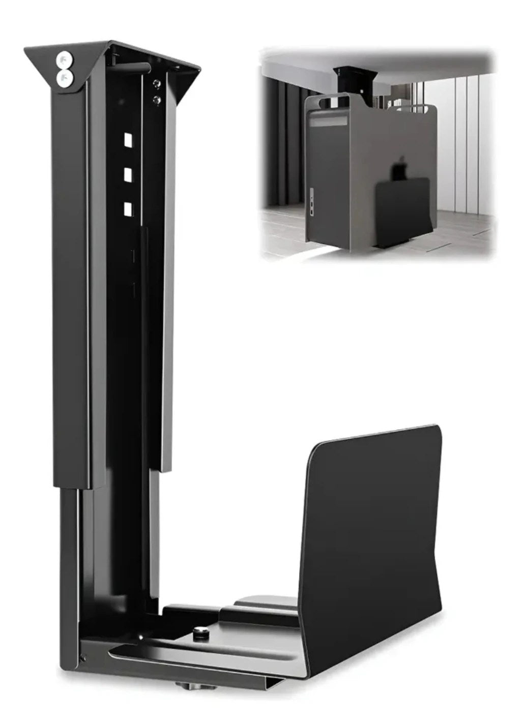 Suporte para Gabinete de PC Suspenso Preto