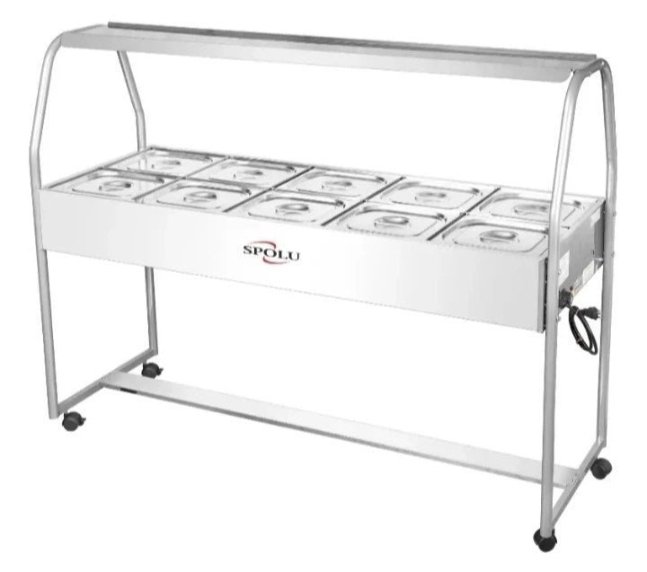 Buffet Térmico Spolu 10 Cubas para Restaurante 110V