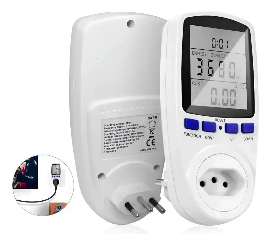 Medidor de Consumo de Energia Tomada Digital