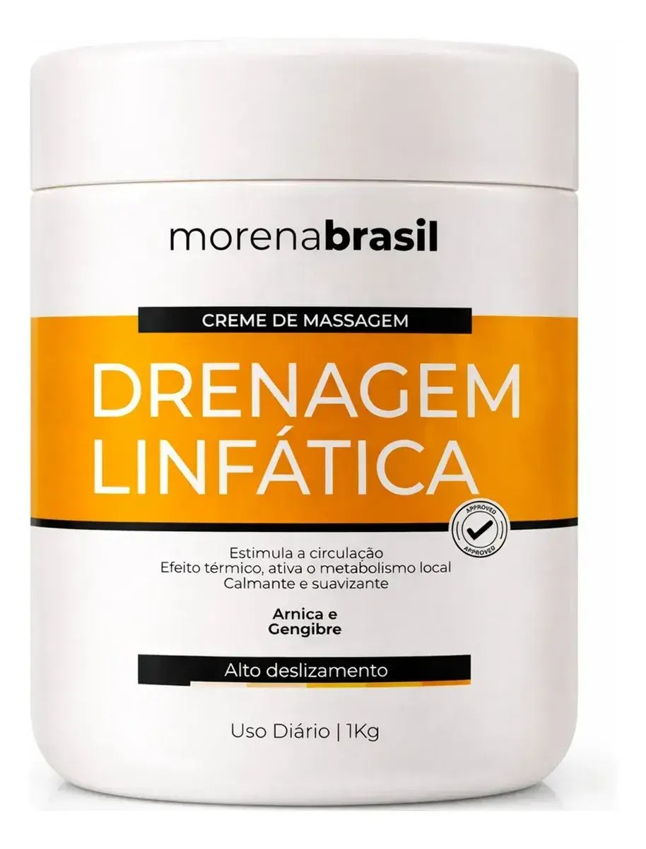 Creme de Massagem Morena Brasil Drenagem Linfática 1kg