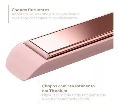 Prancha de Cabelo Britânia BPR04 Viih Tube Bivolt Rosa - foto 3