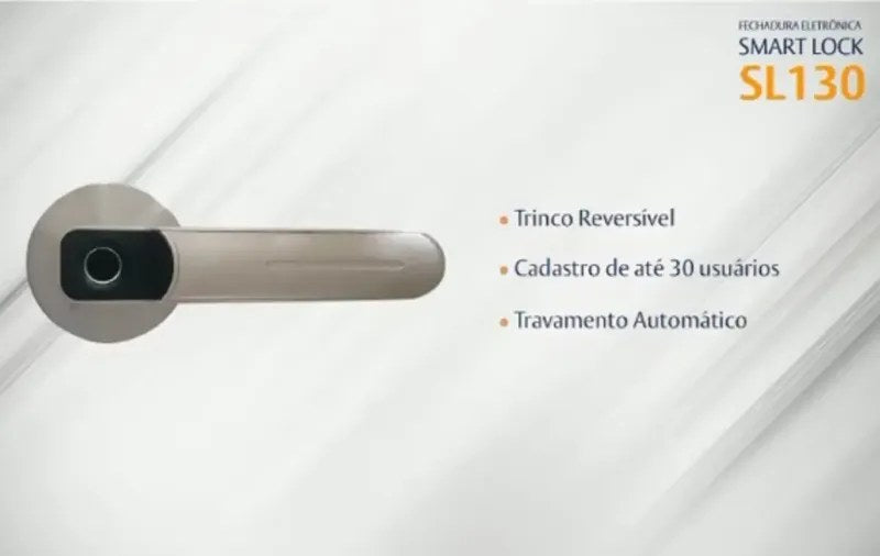 Fechadura Digital Papaiz SL130 com Biometria de Embutir - foto 3
