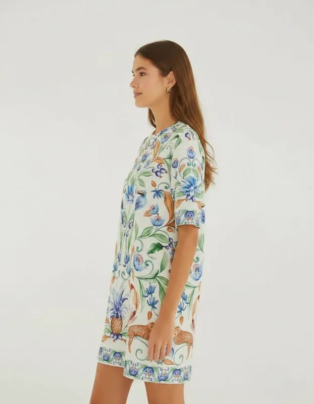 Vestido T-Shirt Farm Elsa Tam P - foto 3