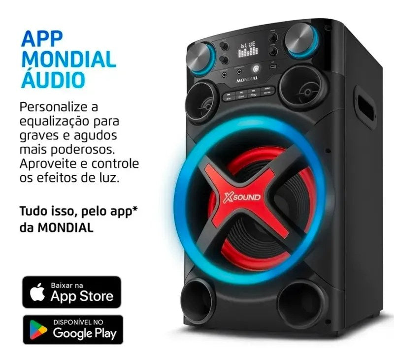 Caixa de Som Mondial TM-1200 Bluetooth 1200W RMS Bivolt - foto 3