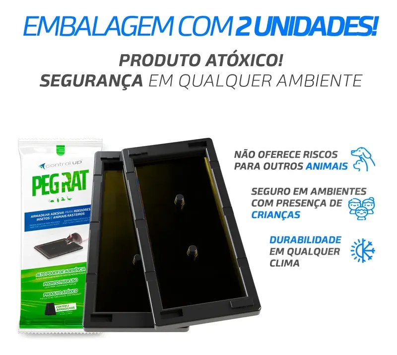 Kit 2 Armadilhas Adesivas Pega-Rato - foto 5