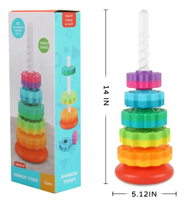 Brinquedo de Montar Engrenagens Giratórias Coloridas