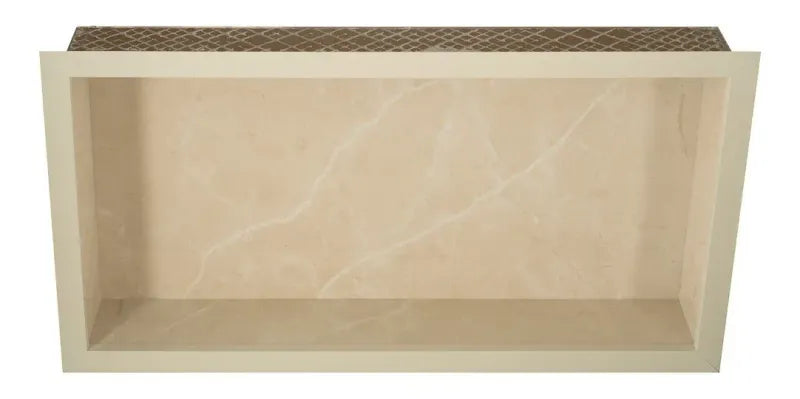 Nicho de Porcelanato para Box Bege Porta-Shampoo