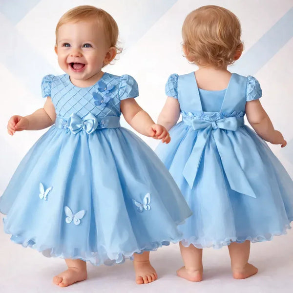 Vestido Infantil de Festa Jardim Encantado das Borboletas Tamanho 3