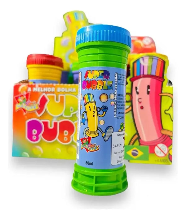 Kit 12 Bolhas de Sabão para Lembrancinha de Aniversário