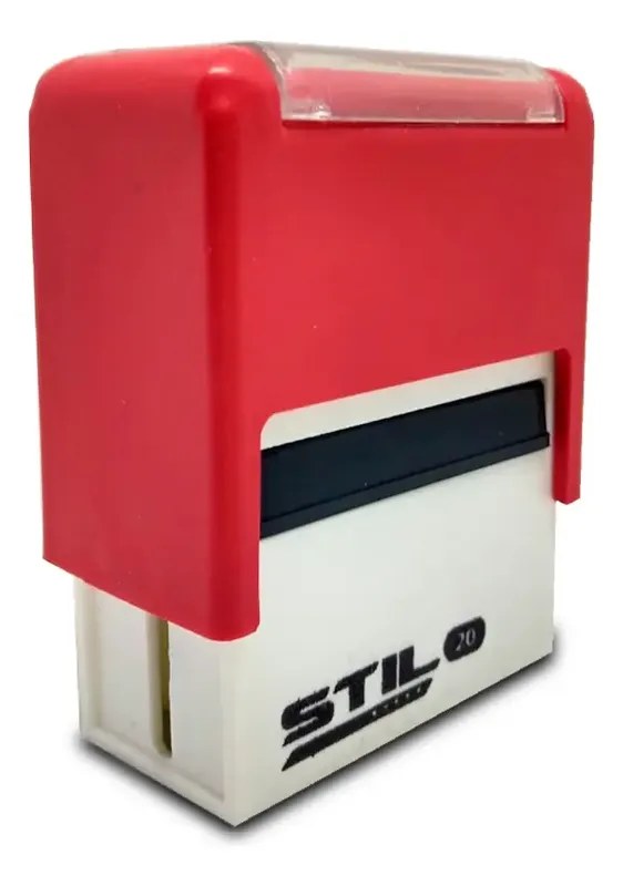 Carimbo Automático Vermelho