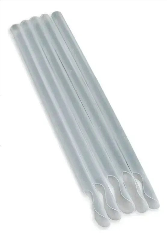 Kit 2000 Canudos Colher Biodegradáveis 17,5cm