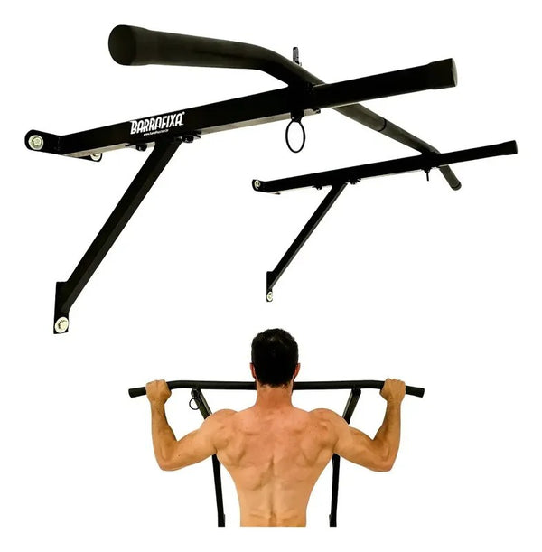 Barra Fixa de Parede Pull-Up com Paralelas