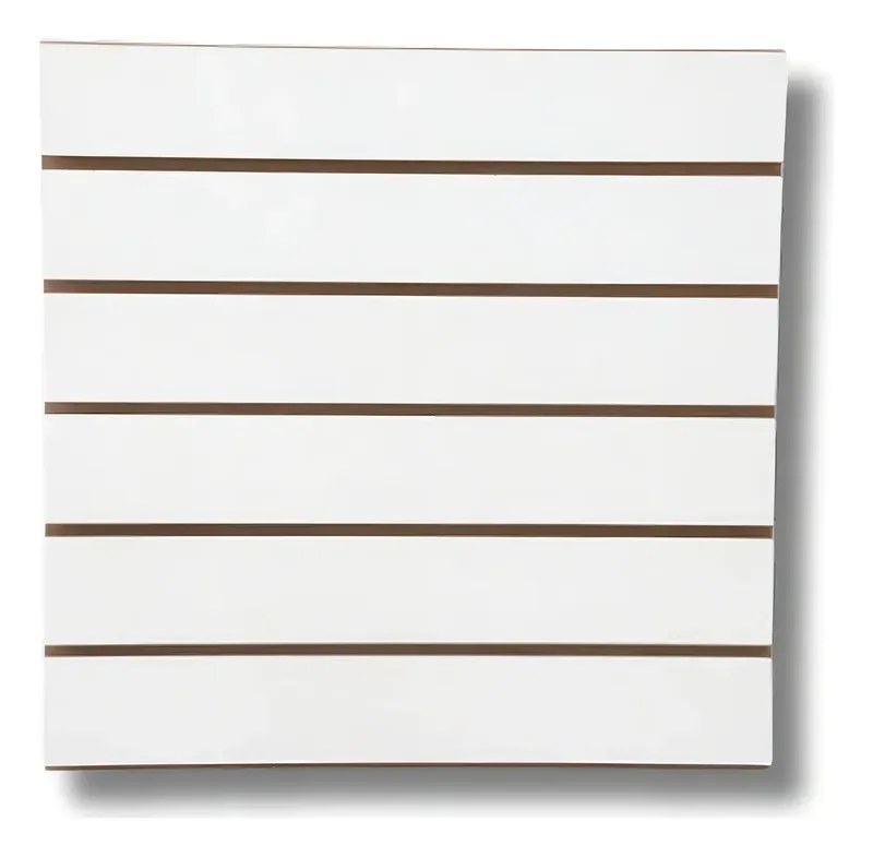 Painel Canaletado Branco 61x61cm com 10 Ganchos