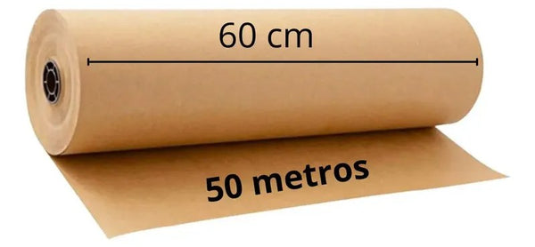 Bobina de Papel Semi Kraft 60cm 2kg