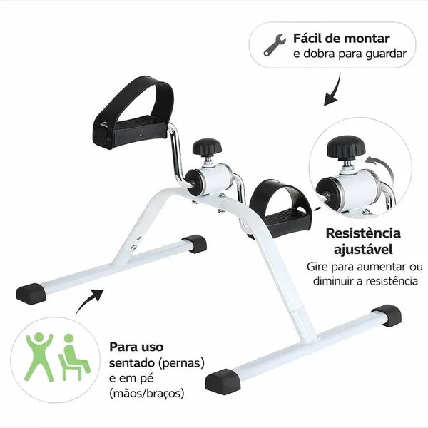 Mini Bike Bicicleta Ergométrica para Pernas e Braços