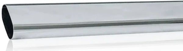 Tubo Cabideiro Oval Cromado 70cm a 1m