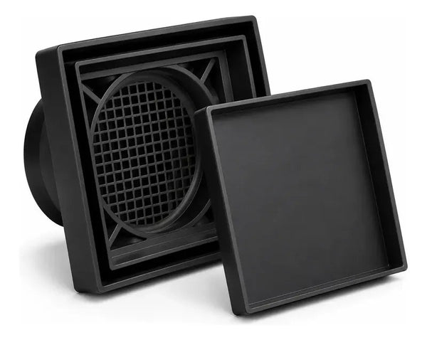Ralo Oculto Inteligente 15x15cm Preto