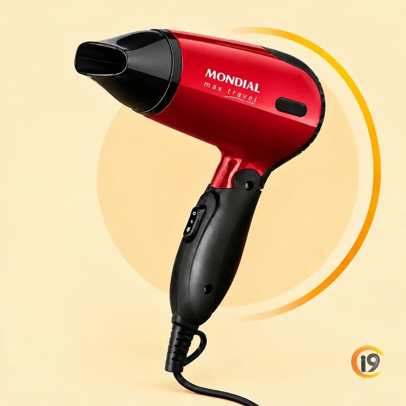 Secador de Cabelo Mondial Max Travel 1200W 127/220V