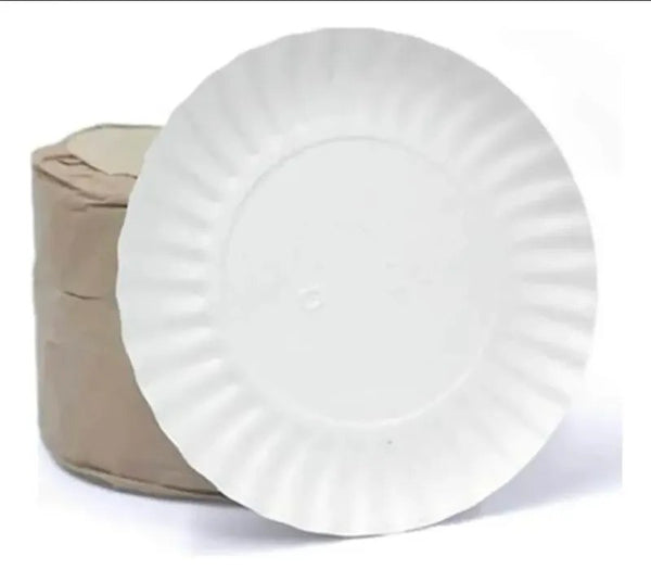 Kit 100 Pratos de Papelão Nº 8