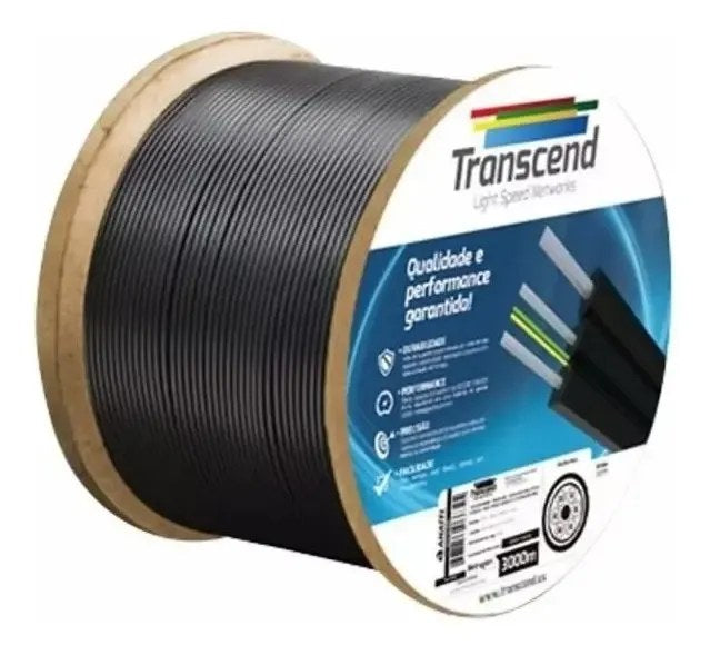 Cabo de Fibra Óptica Drop 1FO 1km Transcend