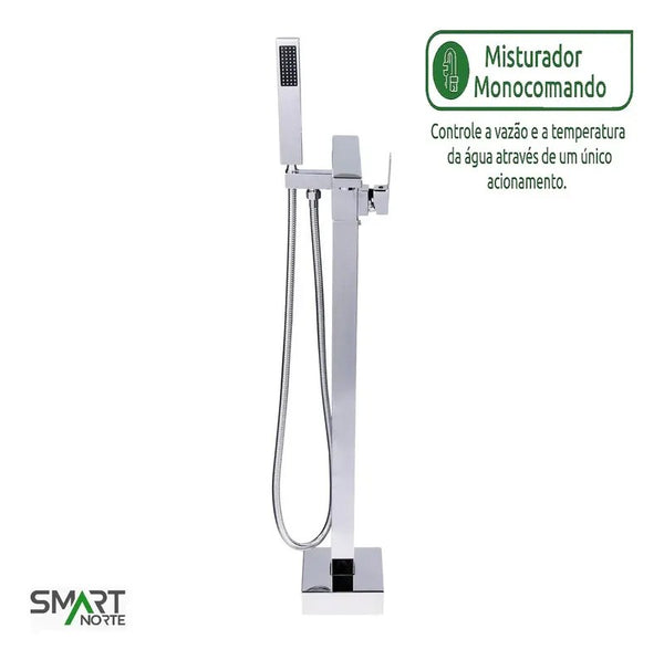 Misturador Monocomando de Piso para Banheira Pingoo.casa