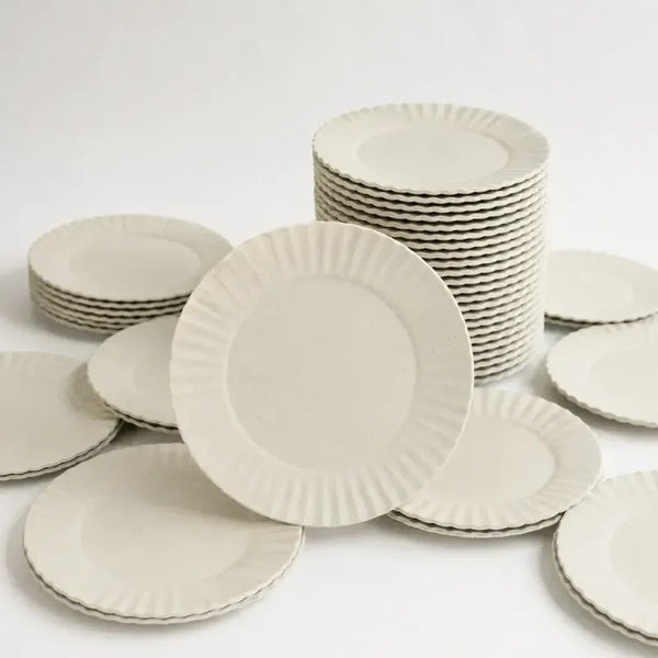 Kit 100 Pratos de Papelão Pinho Nº 1 13cm