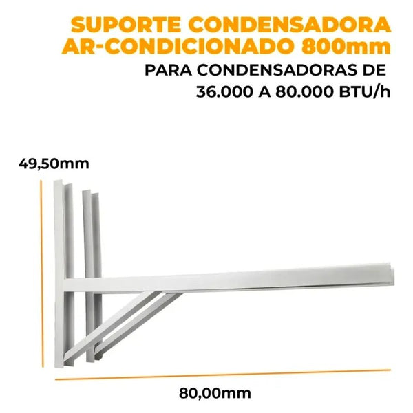 Suporte para Condensadora 800mm 36.000 a 80.000 BTUs