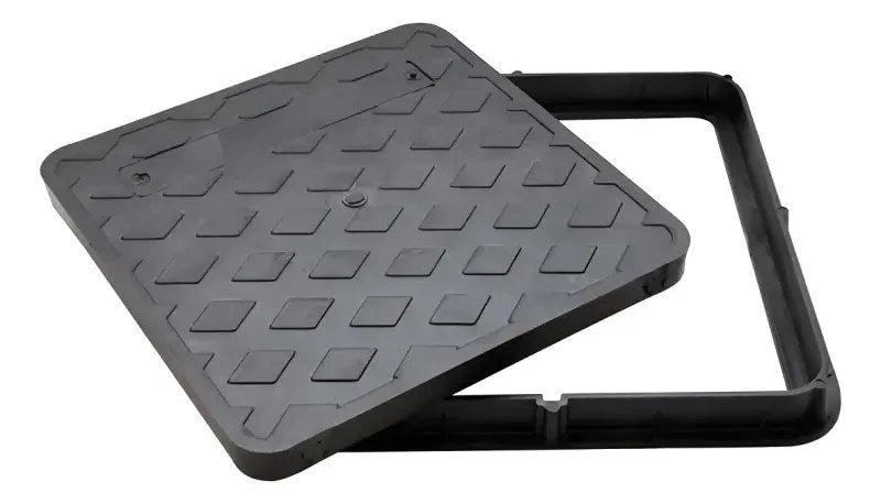Tampa de Caixa de Passagem 40x40cm PVC Preta