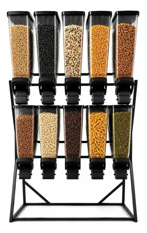 Expositor Dispenser com 10 Porta-Cereais