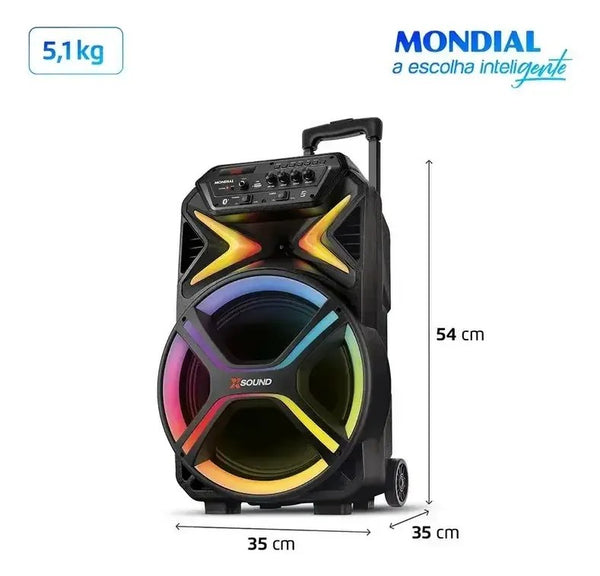 Caixa Amplificada Mondial CM-550-L 550W RMS Bivolt