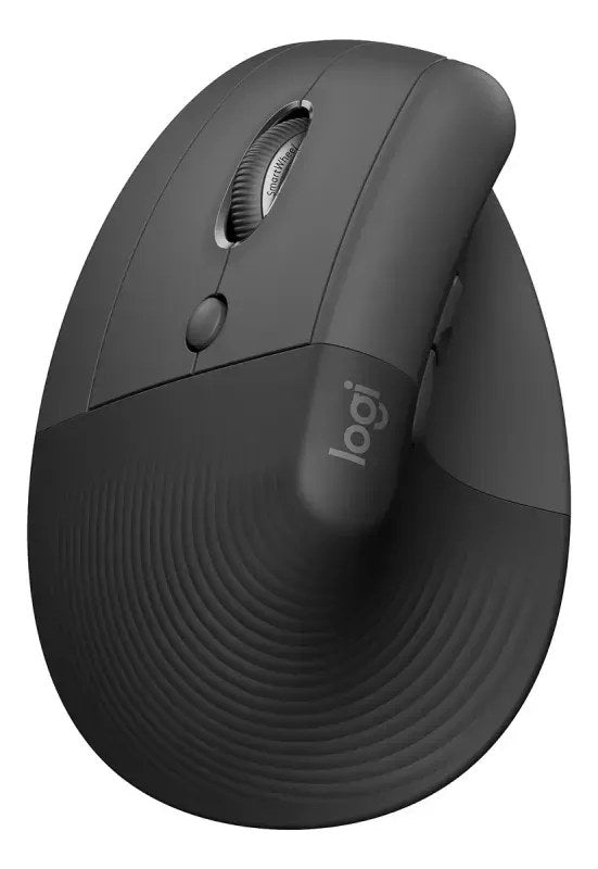 Mouse Vertical Sem Fio Logitech Lift Left Grafite