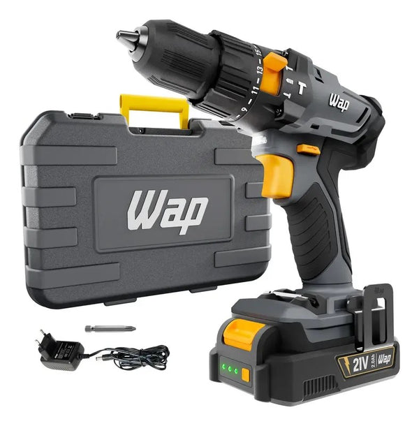 Parafusadeira e Furadeira de Impacto Wap 12V com Maleta