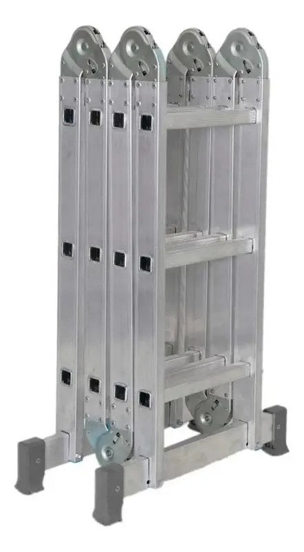 Escada Articulada de Alumínio 4x3 3,40m 12 Degraus Reisam
