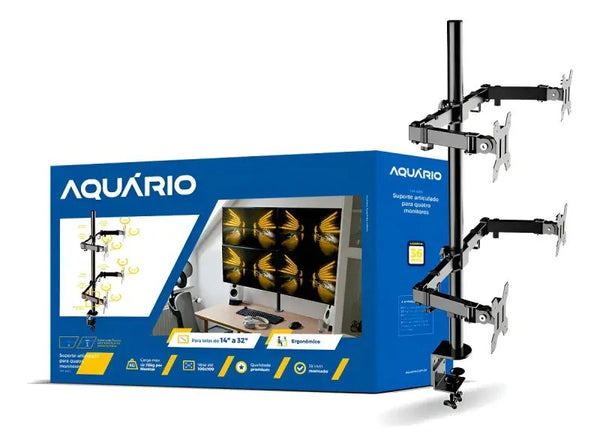Suporte Articulado para 4 Monitores