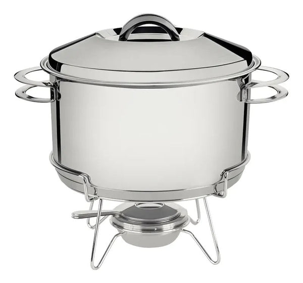 Rechaud Tramontina Solar Inox com Fogareiro e Tampa