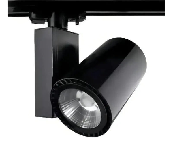 Spot para Trilho LED 20W Branco Quente Preto