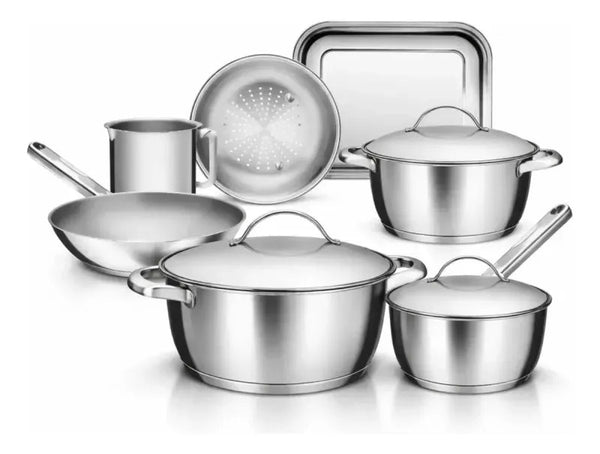 Jogo de Panelas Tramontina Allegra Aço Inox 7 Peças