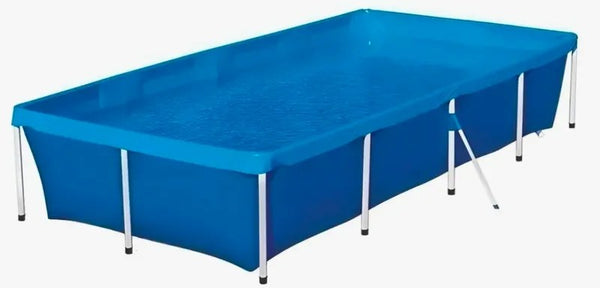 Piscina Retangular 3.000 Litros Botafogo com Estrutura de Aço