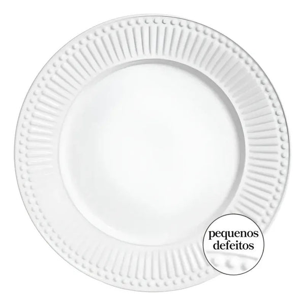 Kit 6 Pratos Rasos Porto Brasil Roma Ravenna