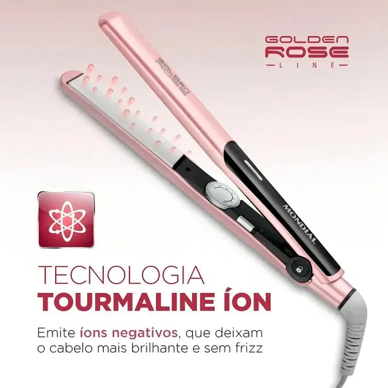 Prancha Alisadora Mondial Golden Rose P-20 Bivolt