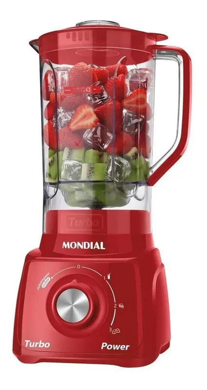 Liquidificador Mondial Turbo Power 550W L-99 Vermelho 220V