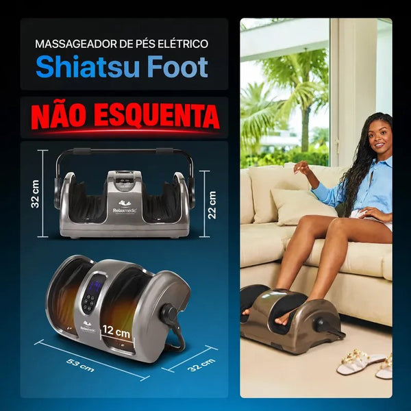 Massageador de Pés e Pernas Shiatsu Elétrico