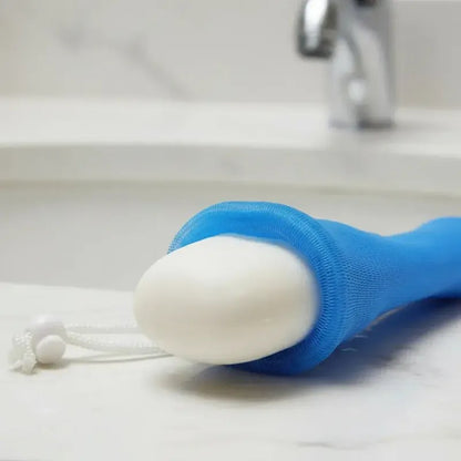 Esponja de Banho de Nylon com Compartimento para Sabão