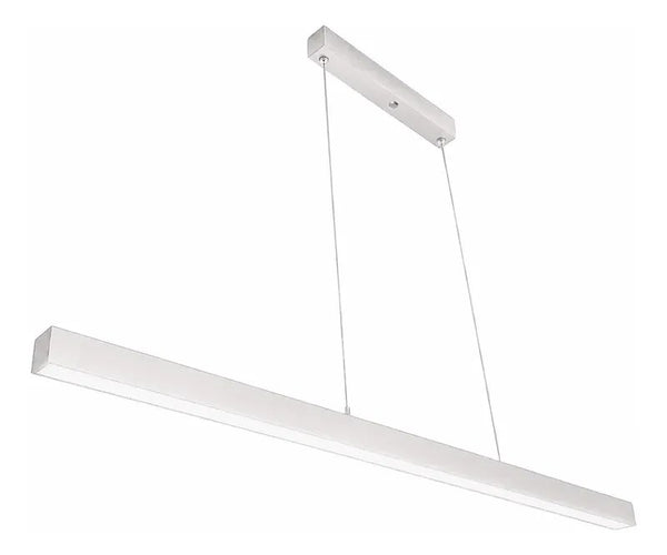Pendente LED Retangular Branco 50W 95cm 4000K
