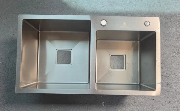 Cuba Gourmet Dupla Quadrada Stillus Home Aço Inox 304 78x43cm